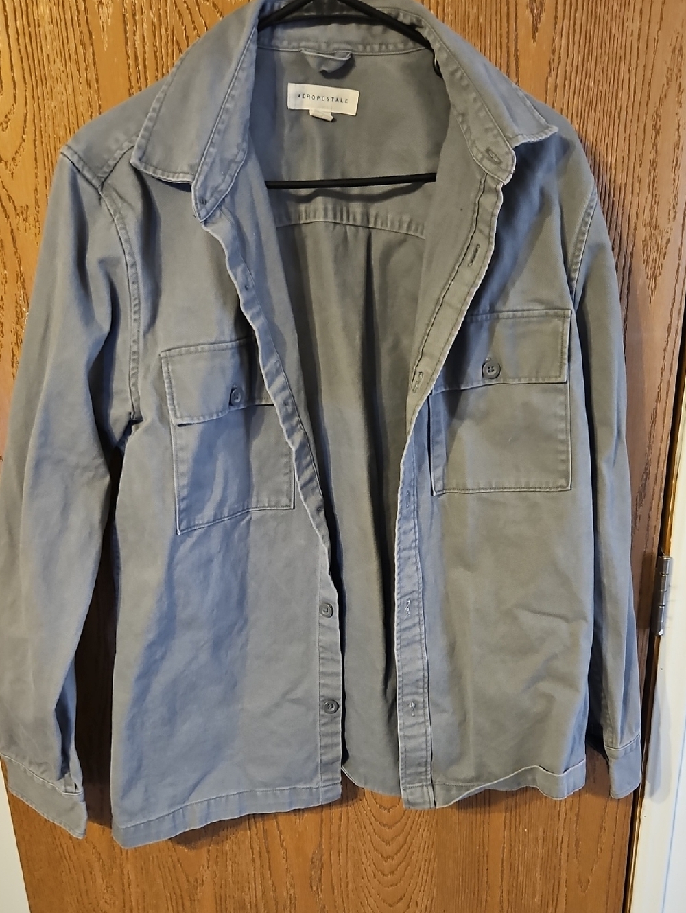 Aeropostale Gray Casual Button Shirt
